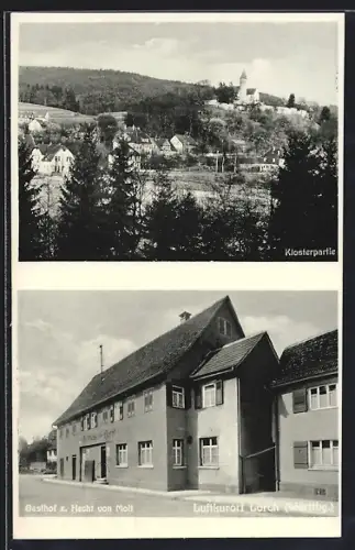 AK Lorch / Remstal, Gasthof zum Hecht, Klosterpartie