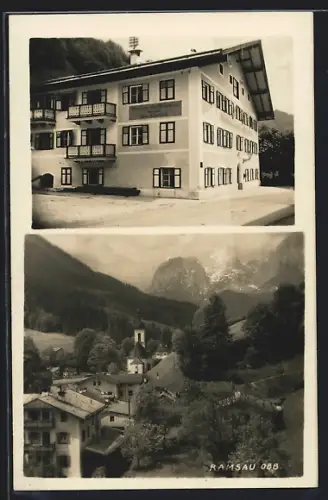 Foto-AK Ramsau /Obb., Oberes Gasthaus v. Alois Scheidsach