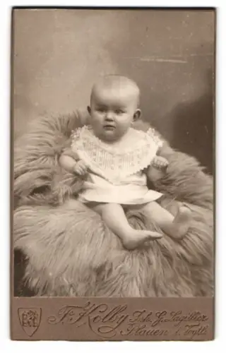 Fotografie F. Kolby, Plauen i. V., Rädelstr. 1, Porträt eines Kleinkindes