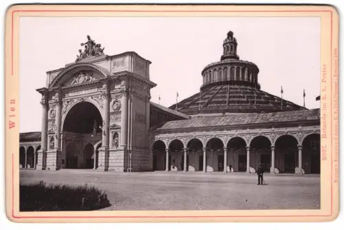 Fotografie Römmler & Jonas, Dresden, Ansicht Wien, die Rotunde im K. K. Prater