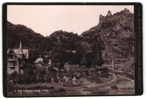 Fotografie Graph. Gesellschaft GmbH, Berlin, Ansicht Altenahr, Blick nach der Burg mit Villa