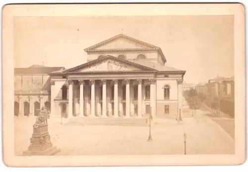 Fotografie Friedr. Bruckmann, München, Ansicht München, Blick auf das Hoftheater