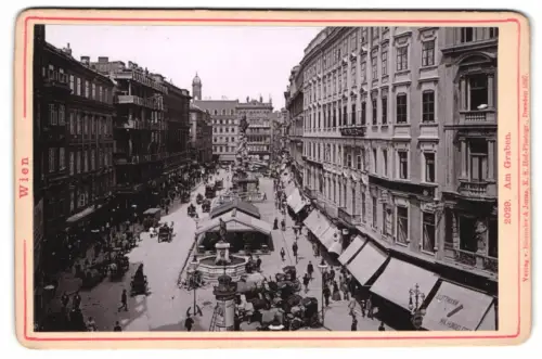 Fotografie Römmler & Jonas, Dresden, Ansicht Wien, Blick in den Graben mit Geschäften