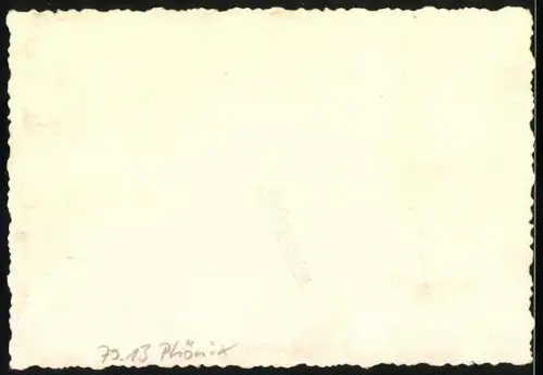 Fotografie Motorrad Phönix, Bursche und Knabe auf Krad sitzend