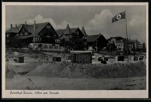 AK Bansin /Ostsee, Villen am Strande, 