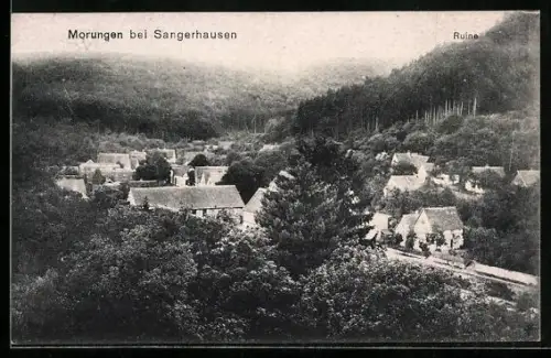 AK Morungen, Ortsansicht vom Berghang aus