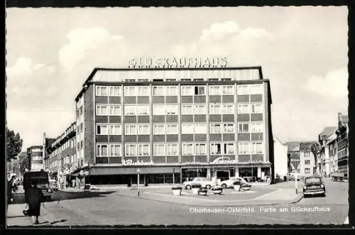 AK Oberhausen-Osterfeld, Partie am Glückaufhaus