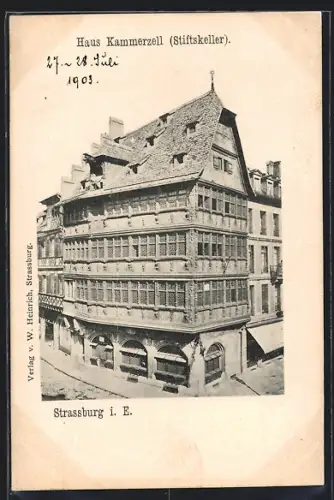 AK Strassburg, Haus Kammerzell, Stiftskeller