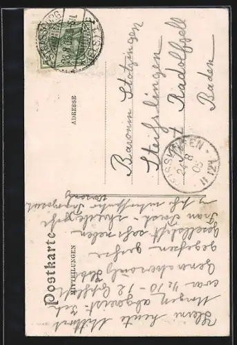 AK Strassburg i. E., Beleuchtung des Münsters