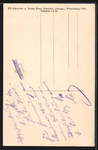 AK Weissenburg i. Els., Französisches Denkmal