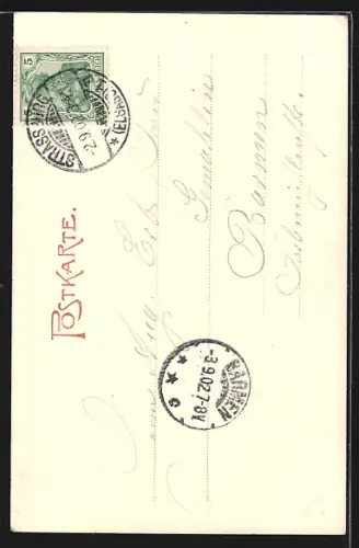 AK Strasbourg i. Els., Kaiserpalast, Mittelbau