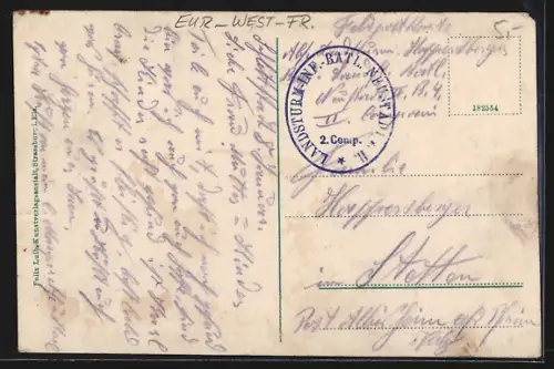 AK Schlettstadt, Blick auf den Ort