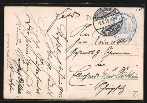 AK Strassburg i. Els., Bei den gedeckten Brücken