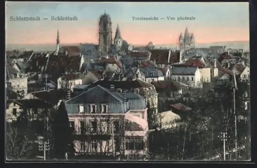 AK Schlettstadt, Vue générale