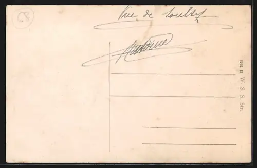 AK Sulz u. W., Ortsansicht mit Kirche