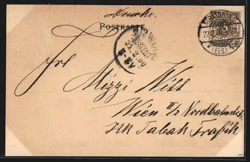 AK Strassburg i. E., Partie bei den Gedeckten Brücken