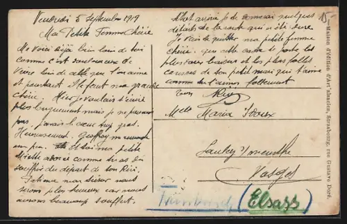 AK Schlestadt /Alsace, Allée des Récollets avec vue sur la rue bordée d`arbres et maisons