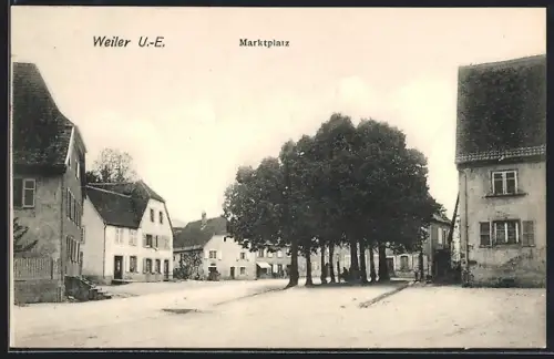 AK Weiler /U.-E., Marktplatz