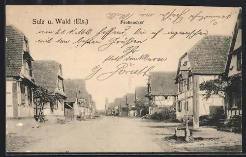 AK Sulz u. Wald, Strasse Frohnacker