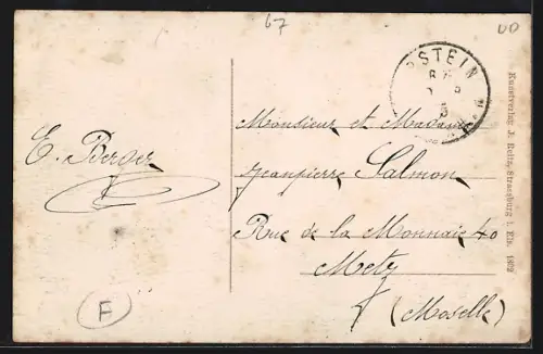 AK Illkirch-Graffenstaden /Els., Partie in der Hauptstrasse