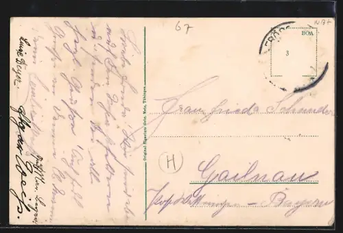 AK Fröschweiler i. Els., Kirche und Schloss nach der Schlacht 1870, Friedenskirche