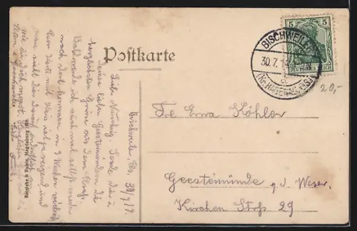 AK Bischweiler, Blick in die Kirchgasse