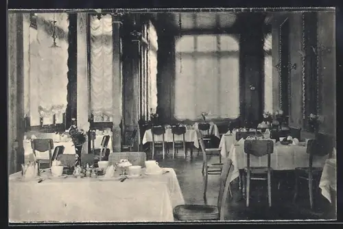 AK Hohwald, Hotel Kuntz, Veranda und Frühstücksaal