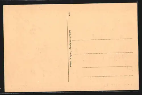 AK Soultz-sous-Forêts, Rue Principale avec commerces et voitures d`époque