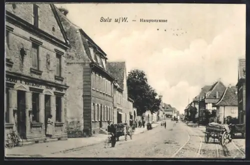 AK Sulz u. W., Blick in die Hauptstrasse