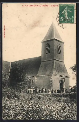 AK La Villeneuve-au-Chêne, L`Église