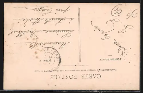 AK Bar-sur-Aube, Je vous envoie ces fleurs, Vue du village dans un cadre fleuri