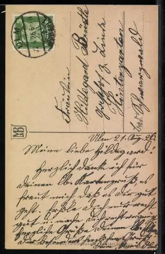 Künstler-AK Meissner & Buch (M&B) Nr. 2427: Margeriten und Primeln im Bund