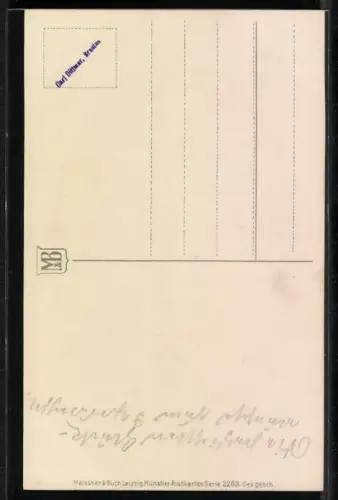 Künstler-AK Meissner & Buch (M&B) Nr. 2283: Veilchen mit Gänseblumen