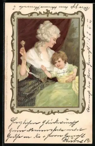 Künstler-AK Meissner & Buch (M&B) Nr.1066: Mutter mit ihrem Kind