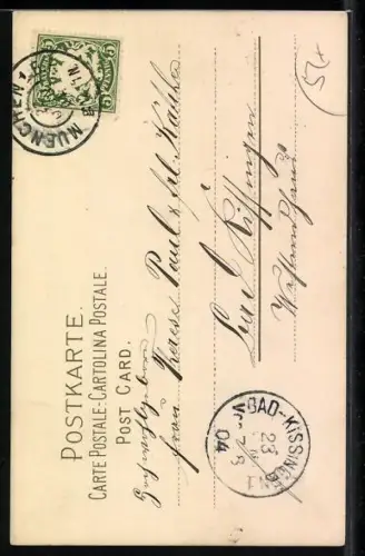 Künstler-AK Meissner & Buch (M&B) Nr. 1248: Landschaft mit Kleeblättern