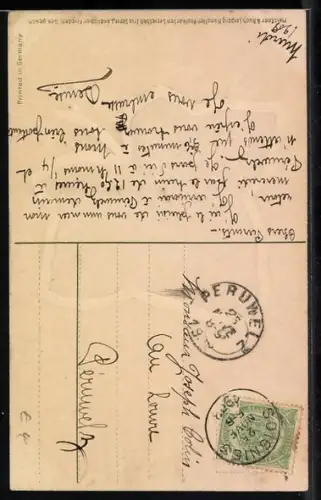 Künstler-AK Meissner & Buch (M&B) Nr. 1569: Gänsemagd am Tor