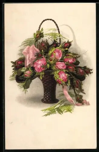 Künstler-AK Meissner & Buch (M&B) Serie 2280: Rosen im Korb