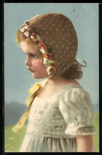 Künstler-AK Meissner & Buch (M&B) Nr. 2556: Mädchen mit Haube