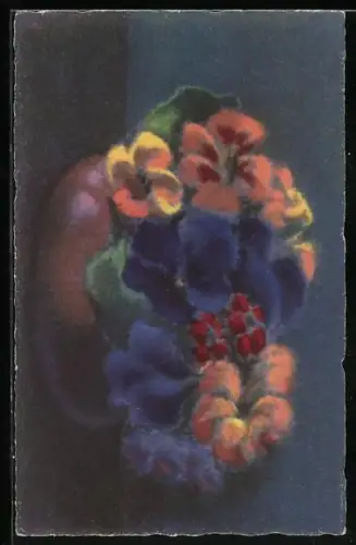 Künstler-AK Meissner & Buch (M&B) Nr. 2287: Leuchtende Blumen