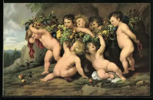 Künstler-AK Stengel & Co. Nr. 29976: Der Früchtekranz