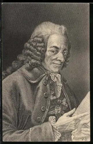 Künstler-AK Voltaire im Porträt