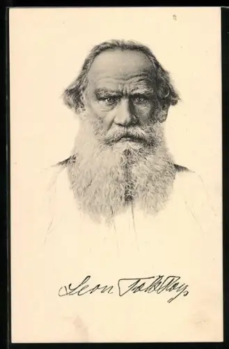 AK Portrait des Dichter Leo Graf Tolstoi