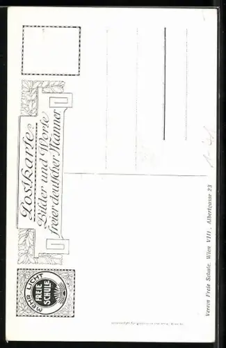 Künstler-AK Porträt Gotthold Ephraim Lessing, Dichter