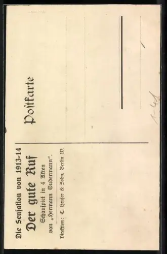 AK Herman Sudermann im Porträt