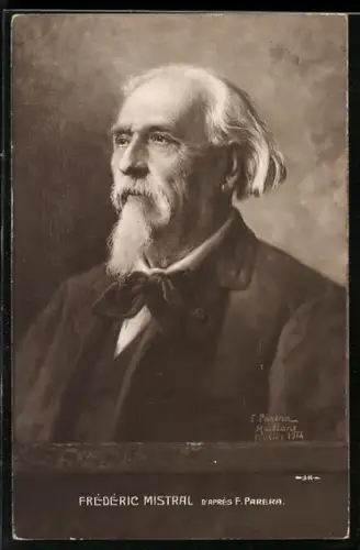 Künstler-AK Frédéric Mistral im Anzug