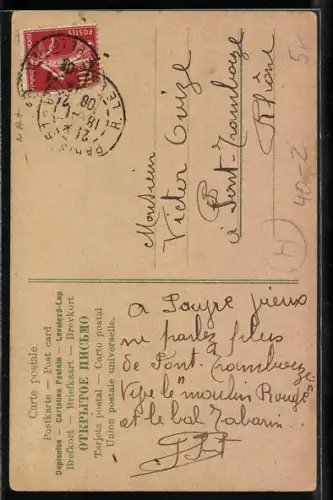 Künstler-AK Frau im Nachthemd steht über eine Kerze und schaut sich ins Kleid