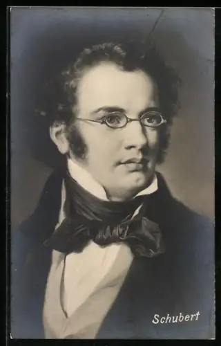 Künstler-AK Schubert im Porträt