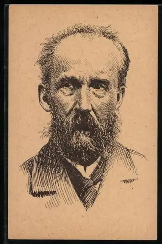 AK Josef Vaglav Sladek im Porträt