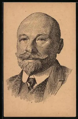 Künstler-AK F. X. Svoboda im Portrait