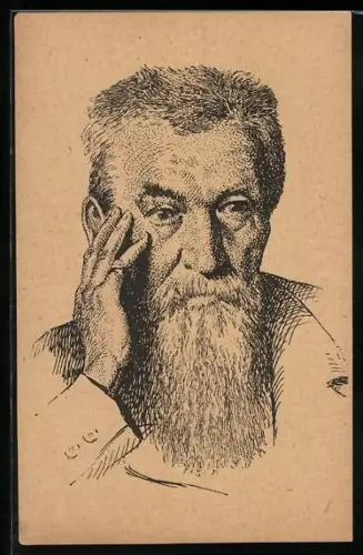 Künstler-AK Aolf Heyduk im Porträt